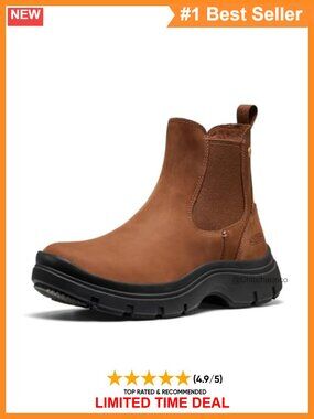 Platform Chelsea Boot Leather Pull On Ankle Boot Comfort Support